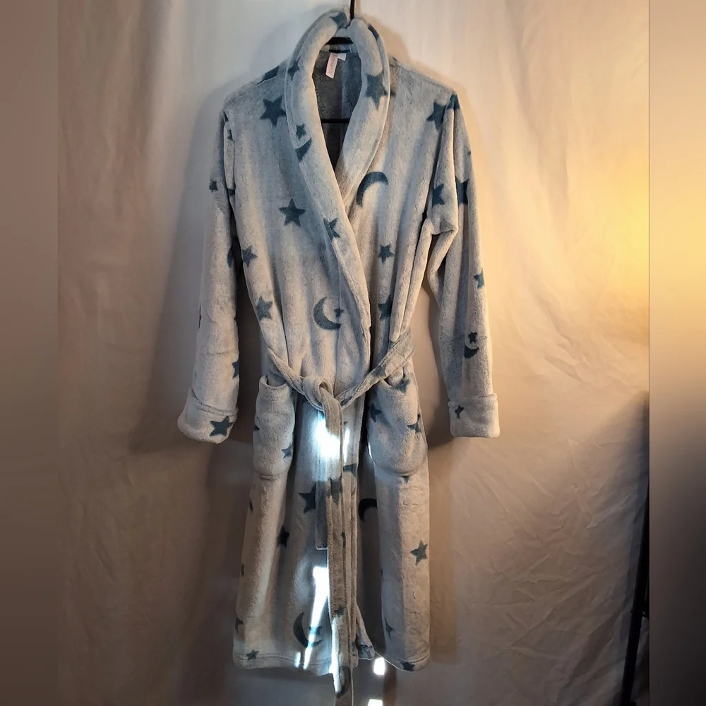 Cozy Star and Moon Patterned Robe - Picture 2 of 5